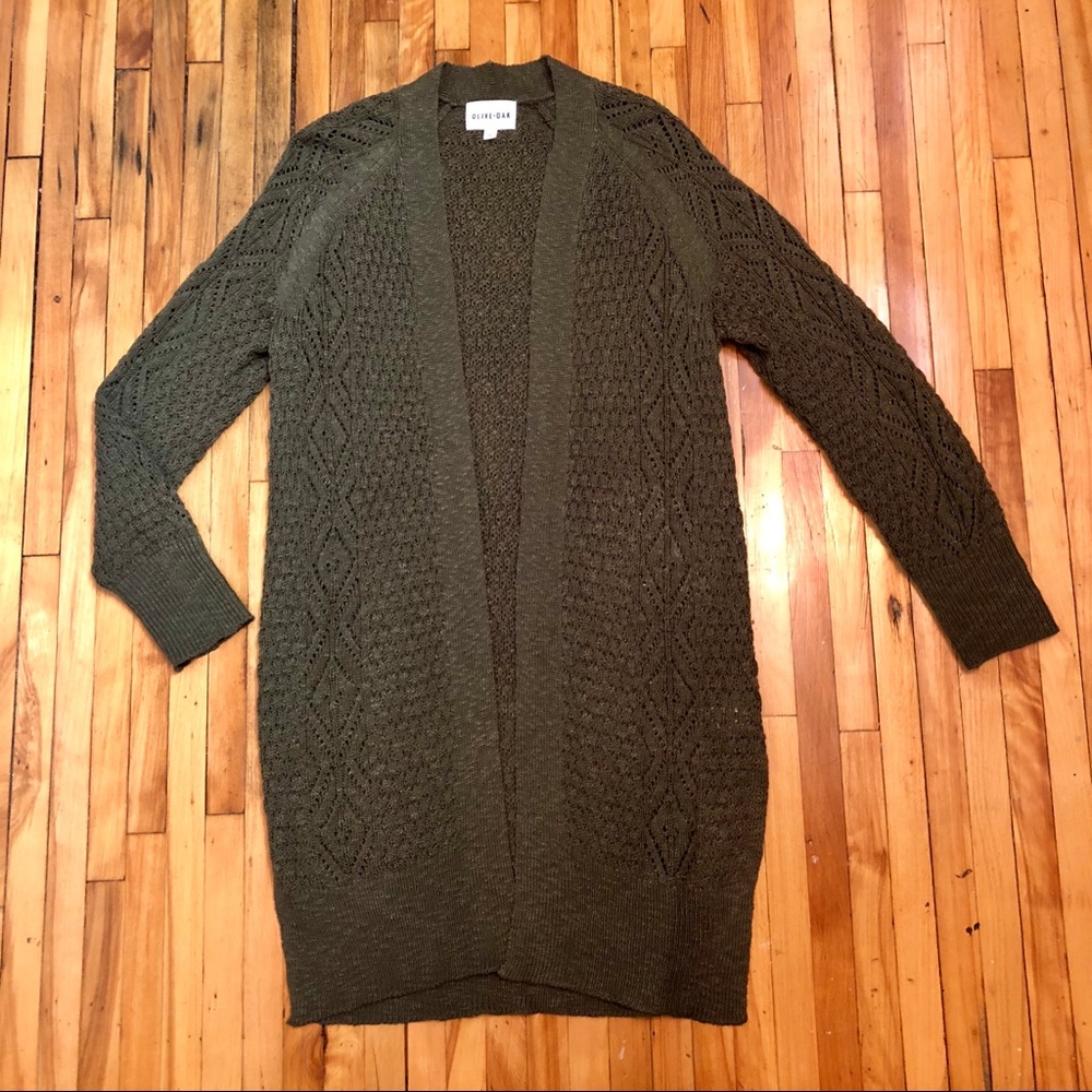 Olive + Oak Long Cardigan